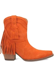 Dingo Fandango Suede Fringe Western Booties