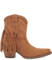 Dingo Fandango Suede Fringe Western Booties