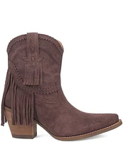 Dingo Fandango Suede Fringe Western Booties