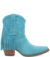 Dingo Fandango Suede Fringe Western Booties