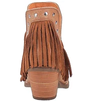 Dingo Fine N Dandy Suede Fringe Booties