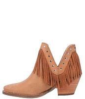 Dingo Fine N Dandy Suede Fringe Booties