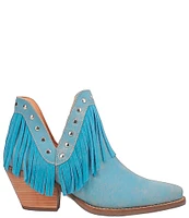 Dingo Fine N Dandy Suede Fringe Booties