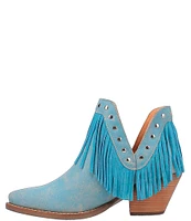 Dingo Fine N Dandy Suede Fringe Booties