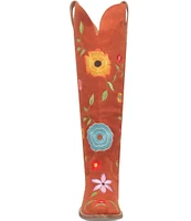 Dingo Flower Power Suede Embroidered Western Boots