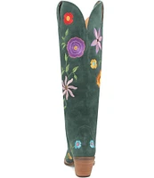 Dingo Flower Power Suede Embroidered Western Boots