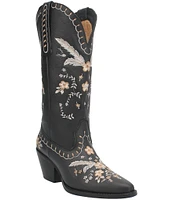 Dingo Full Bloom Floral Embroidered Leather Western Tall Boots