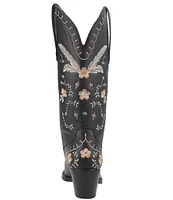 Dingo Full Bloom Floral Embroidered Leather Western Tall Boots