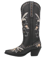 Dingo Full Bloom Floral Embroidered Leather Western Tall Boots