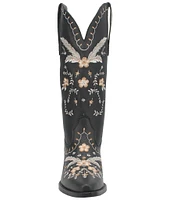 Dingo Full Bloom Floral Embroidered Leather Western Tall Boots