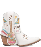 Dingo Melody Leather Embroidered Western Booties