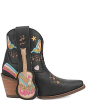 Dingo Melody Leather Embroidered Western Booties