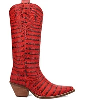 Dingo Ozzie Croco Embossed Western Boots