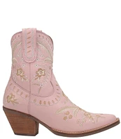 Dingo Primrose Leather Feather & Floral Embroidered Western Booties