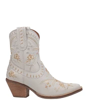 Dingo Primrose Leather Feather & Floral Embroidered Western Booties