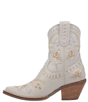 Dingo Primrose Leather Feather & Floral Embroidered Western Booties