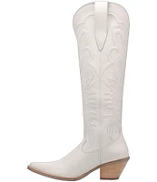 Dingo Raisin Kane Embossed Leather Tall Western Boots