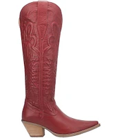 Dingo Raisin Kane Embossed Leather Tall Western Boots