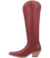 Dingo Raisin Kane Embossed Leather Tall Western Boots