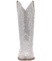 Dingo Silver Dollar Rhinestone Embellished Leather Western Boots