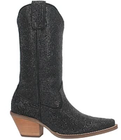 Dingo Silver Dollar Rhinestone Embellished Leather Western Boots