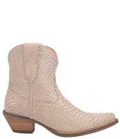 Dingo Sorta Sweet Snake Embossed Leather Western Booties