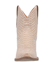 Dingo Sorta Sweet Snake Embossed Leather Western Booties