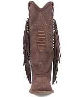 Dingo Spirit Trail Suede Fold Over Fringe Western Boots