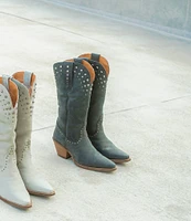 Dingo Talkin Rodeo Tall Studded Leather Western Boots