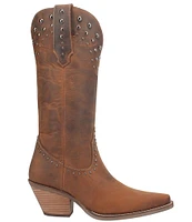 Dingo Talkin Rodeo Tall Studded Leather Western Boots