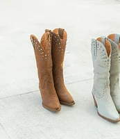 Dingo Talkin Rodeo Tall Studded Leather Western Boots