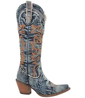 Dingo Texas Tornado Denim Tall Western Boots