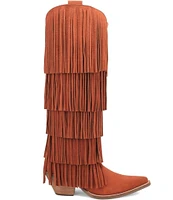 Dingo Wild Child Suede Fringe Western Boots