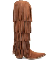 Dingo Wild Child Suede Fringe Western Boots