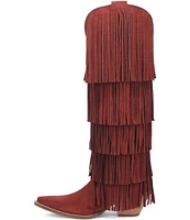 Dingo Wild Child Suede Fringe Western Boots