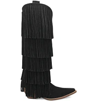 Dingo Wild Child Suede Fringe Western Boots