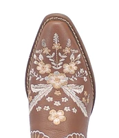 Dingo Wildflower Leather Floral Embroidered Western Mules