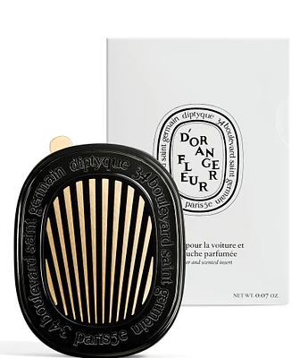 DIPTYQUE Fleur d'Oranger (Orange Blossom) Car Fragrance Diffuser and Insert Set