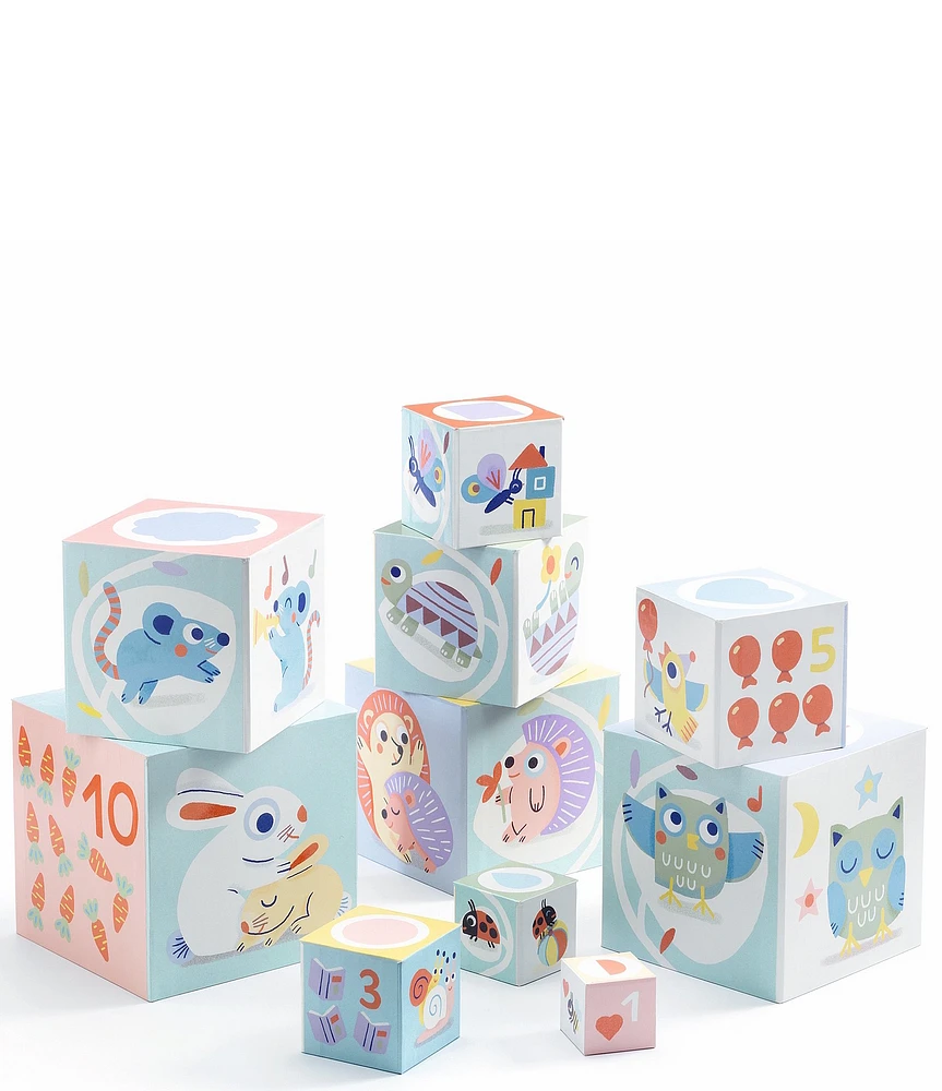 Djeco Baby White Bloki Stacking Blocks