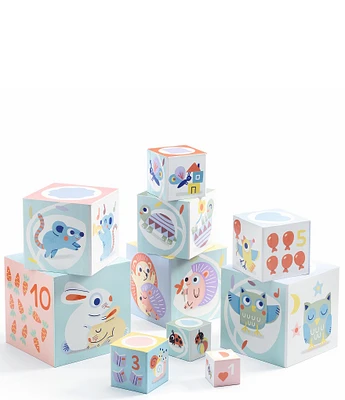 Djeco Baby White Bloki Stacking Blocks