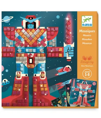 Djeco Space Battle Mosaic Arts & Craft Kit