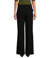 DKNY by Donna Karan Asymmetrical Pocketed Cargo Pants