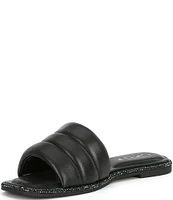 DKNY by Donna Karan Bethea Puff Leather Slide Sandals