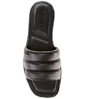 DKNY by Donna Karan Bethea Puff Leather Slide Sandals