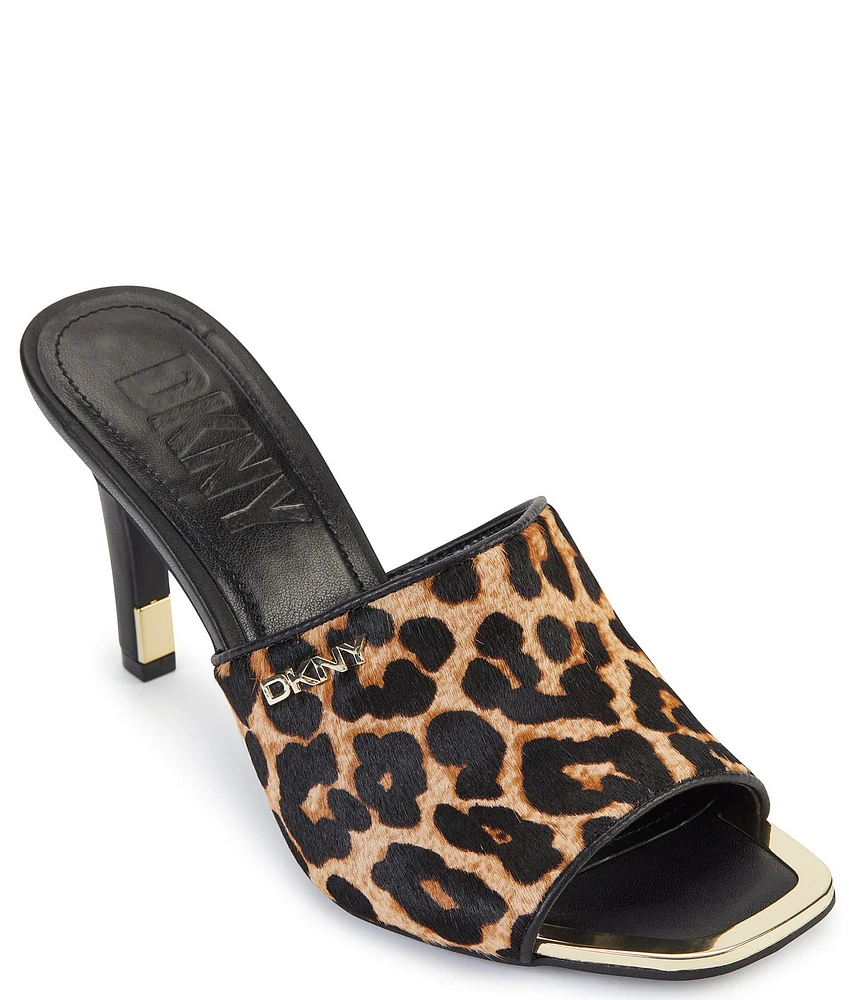 DKNY by Donna Karan Bronx Leopard Print Dress Sandals