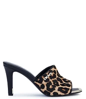 DKNY by Donna Karan Bronx Leopard Print Dress Sandals