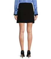 DKNY by Donna Karan Chain Hardware Wrap Mini Skirt