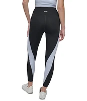 DKNY by Donna Karan Color Block Balance Compression Super High Waist Tight Leggings