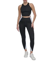 DKNY by Donna Karan Color Block Balance Compression Super High Waist Tight Leggings
