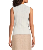 DKNY by Donna Karan Cotton Blend Sleeveless Knit Top